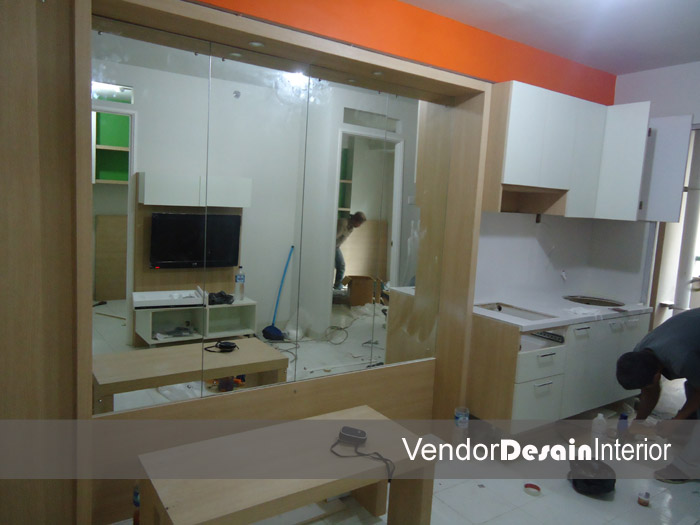 Progress Pengerjaan Design Interior Apartemen Kelapa Gading Jakarta Dapur