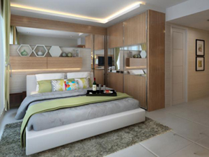Jasa Desain Interior Jakarta : Kamar Tidur Apartement The Hive Tamansari